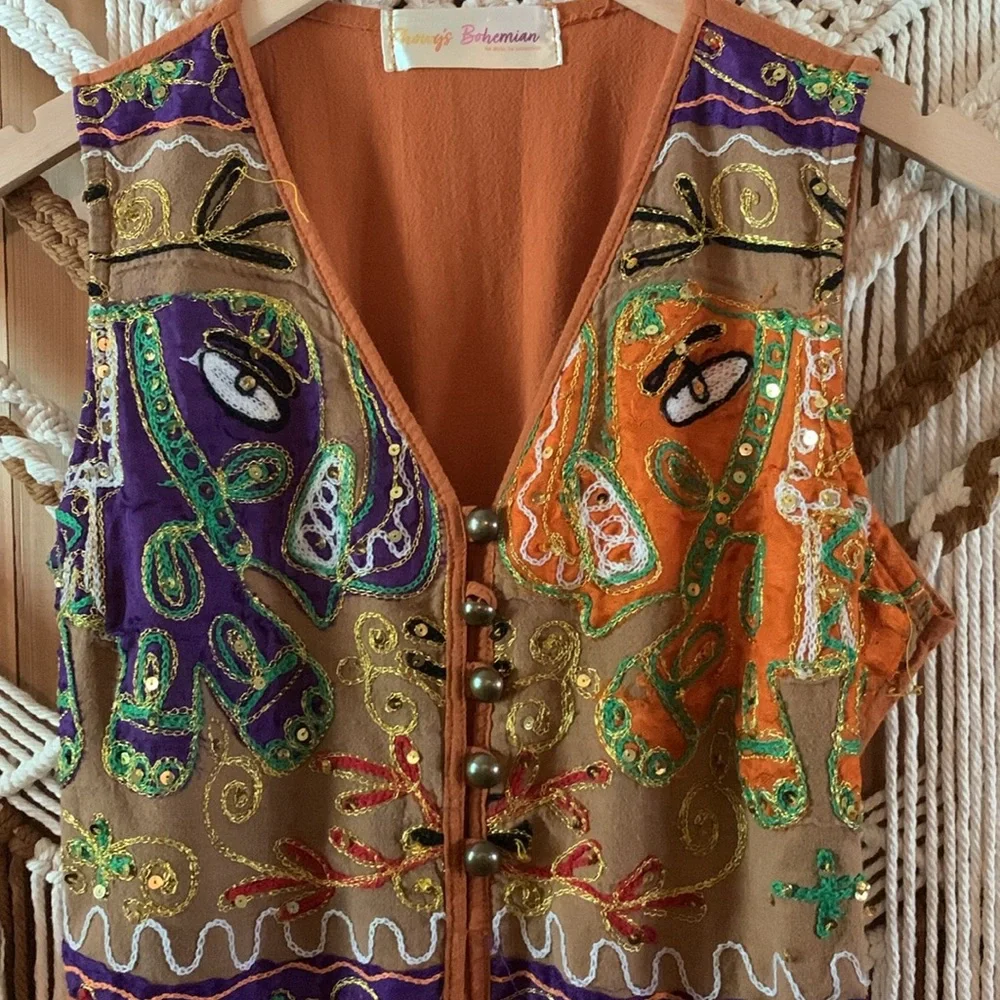 Zhowy’s Bohemian Elephant Eye Mirror Maxi Dress - Picture 2 of 14
